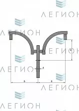 К45-0,5-0,5-1-1 кронштейн однорожковый